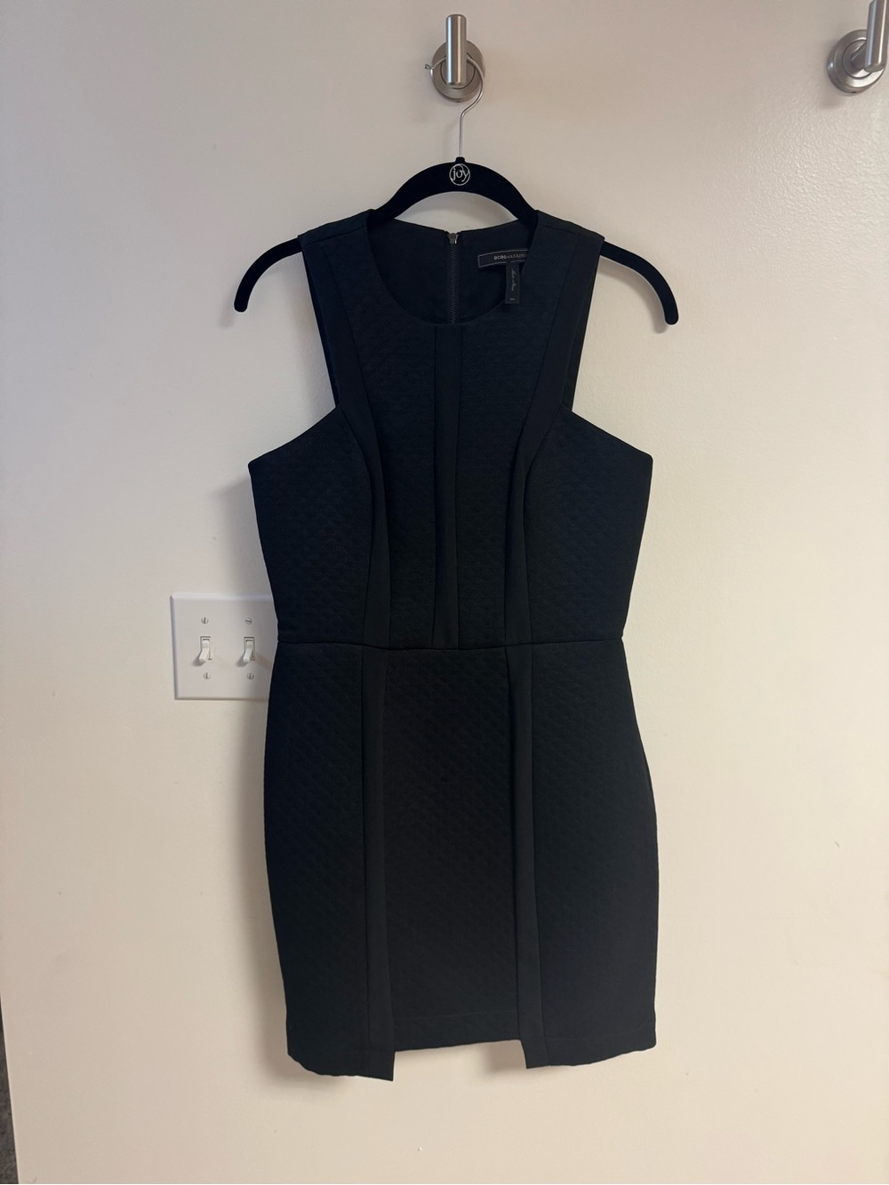 BCBGMaxAzria Black Sleeveless Bodycon Mini Dress
